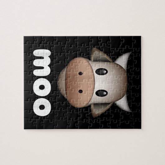 Funny Animal Cow Idea| Kuh Moo Lover Puzzle (Horizontal)