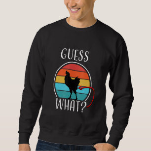 Funny Animal Farm raten, was Hühnchen Hintern Whit Sweatshirt