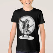 Funny Animal Gift | Cool Dog Rock Star Tri-Blend Shirt (Vorderseite)