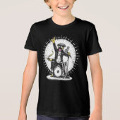 Funny Animal Gift | Cool Dog Rock Star Tri-Blend Shirt (Vorderseite)
