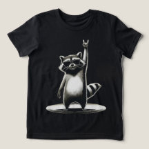 Funny Animal Gift | Cool Raccoon Rock Star