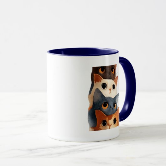 Funny Animal Illustration Gift Tasse (VorderseiteRechts)