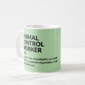 Funny Animal Kontrolle Worker Gift Tasse (Vorderseite Links)