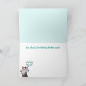 Funny Animal Medical wird gut Karte (Innenseite)