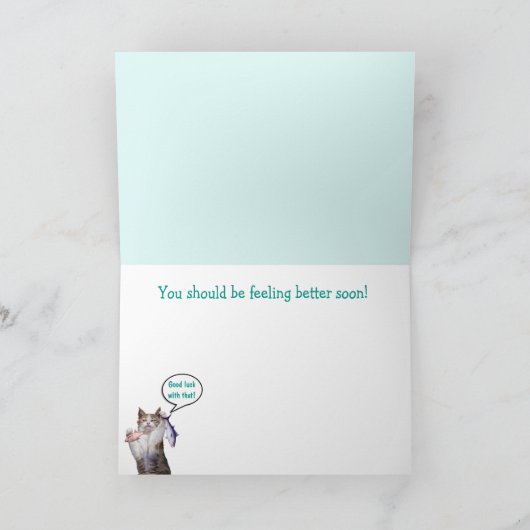 Funny Animal Medical wird gut Karte (Innenseite)