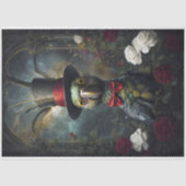 Funny Animal mit Hat Decoupage Papier. Seidenpapier (Vorderseite)