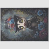 Funny Animal mit Hat Decoupage Papier. Seidenpapier (Vorderseite)