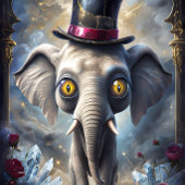 Funny Animal mit Hat Decoupage Papier. Seidenpapier