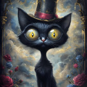 Funny Animal mit Hat Decoupage Papier. Seidenpapier