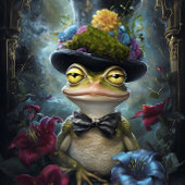 Funny Animal mit Hat Decoupage Papier. Seidenpapier