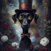 Funny Animal mit Hat Decoupage Papier. Seidenpapier