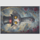 Funny Animal mit Hat Decoupage Papier. Seidenpapier (Vorderseite)