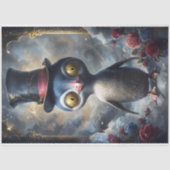 Funny Animal mit Hat Decoupage Papier. Seidenpapier (Vorderseite)