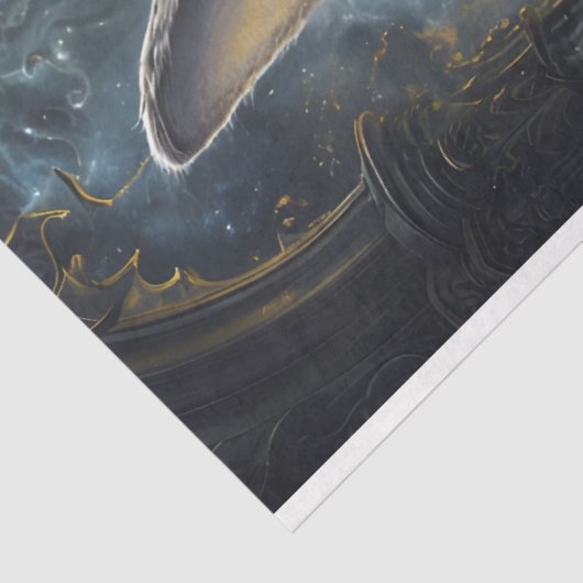 Funny Animal mit Hat Decoupage Papier. Seidenpapier (Ausschnitt)