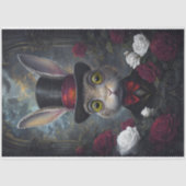 Funny Animal mit Hat Decoupage Papier. Seidenpapier (Vorderseite)