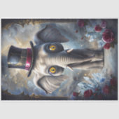 Funny Animal mit Hat Decoupage Papier. Seidenpapier (Vorderseite)