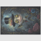 Funny Animal mit Hat Decoupage Papier. Seidenpapier (Vorderseite)