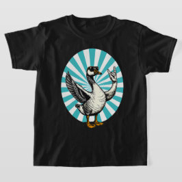 Funny Animal Music Gift | Cool Goose Rock Dancer T-Shirt