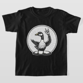 Funny Animal Music Gift | Cool Goose Rock Dancer T-Shirt