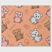 Funny Animal Paper Geschenkpapier (Flach)