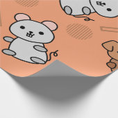Funny Animal Paper Geschenkpapier (Ecke)