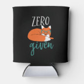 Funny Animal Puff und Spaß Zero Fox gegeben Dosenkühler (Vorderseite)
