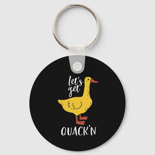 Funny Animal Pun und Spaß lassen Sie uns quacken Schlüsselanhänger (Vorderseite)