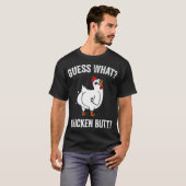 Funny Animal rät, was Hühner Hintern Niedliche Hüh T-Shirt (Vorne ganz)