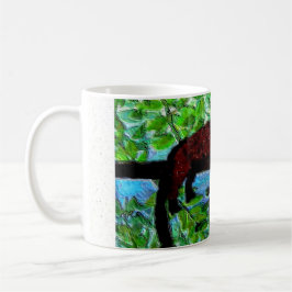 Funny Animal Red Lemur entspannend Kaffeetasse