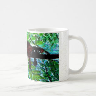 Funny Animal Red Lemur entspannend Kaffeetasse