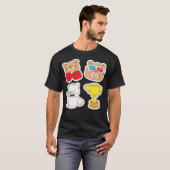 Funny animal stickers T-Shirt (Vorne ganz)