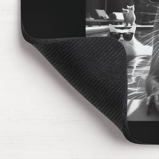 Funny Animal Swimming Pool Capybara Selfie mit Ca Mousepad (Ecke)