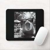 Funny Animal Swimming Pool Capybara Selfie mit Ca Mousepad (Mit Mouse)