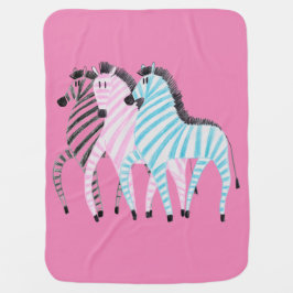 Funny Animals Baby Blanket Babydecke