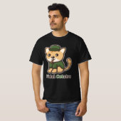 Funny Animals Cat Fidel Castro T-Shirt (Vorne ganz)