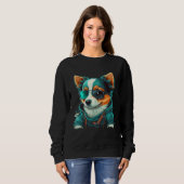 Funny Animals Dog Cat Owl Fox Cute 3 Sweatshirt (Vorne ganz)