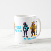 Funny Animals Geschenk Fashion Coffee Kaffeetasse (VorderseiteRechts)