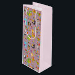 Funny Animals Happy Birthday Geschenktüte Für Weinflaschen<br><div class="desc">Funny Animals Happy Birthday Wine Gift Bag</div>