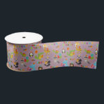 Funny Animals Happy Birthday  Satinband<br><div class="desc">Funny Animals Happy Birthday Satin Ribbon</div>