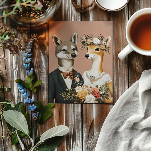 Funny Animals Wedding Einladung