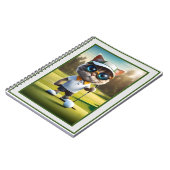 Funny Animated Cat Golf Player, Notizblock (Linke Seite)