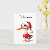 Funny Animated Duck Christmas Card Karte (Gelbe Blume)