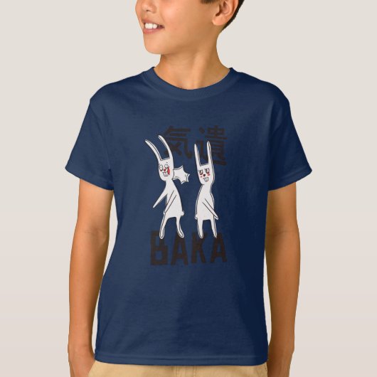 Funny Anime Baka Rabbits T-Shirt (Vorderseite)