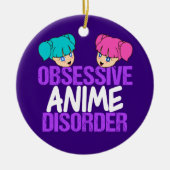 Funny Anime besessen Keramik Ornament (Vorne)