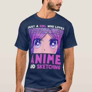 Funny Anime Girl Just A Girl Lieben Anime und S T-Shirt