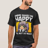 Funny Anime Girl Otaku Design T-Shirt (Vorderseite)