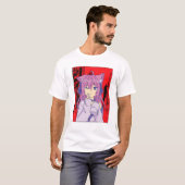 Funny Anime Japanisch Eyes Teen Girl Characters Ka T-Shirt (Vorne ganz)