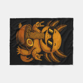 Funny Anime Kawaii Axolotl Eating Ramen Graphic Te Fleecedecke (Vorderseite (Horizontal))