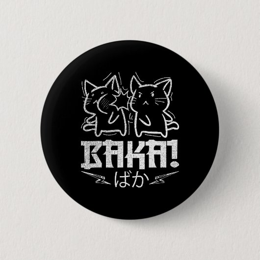 Funny Anime Manga Otaku Baka Rabbit Slap Meme Button (Vorderseite)
