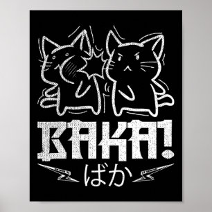 Funny Anime Manga Otaku Baka Rabbit Slap Meme Poster
